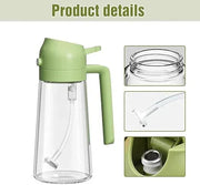 2-in-1 Glass Oil Dispenser & Sprayer 470ml