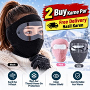 Full Face Mask with Anti-Fog Goggles | Breathable Masks Eye Shield (Random Colors)
